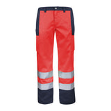 Pantalon FLUO BASE XP Orange Fluo / Bleu Bugatti Haute Visibilité de la marque Cepovett Safety - Photo 3/4