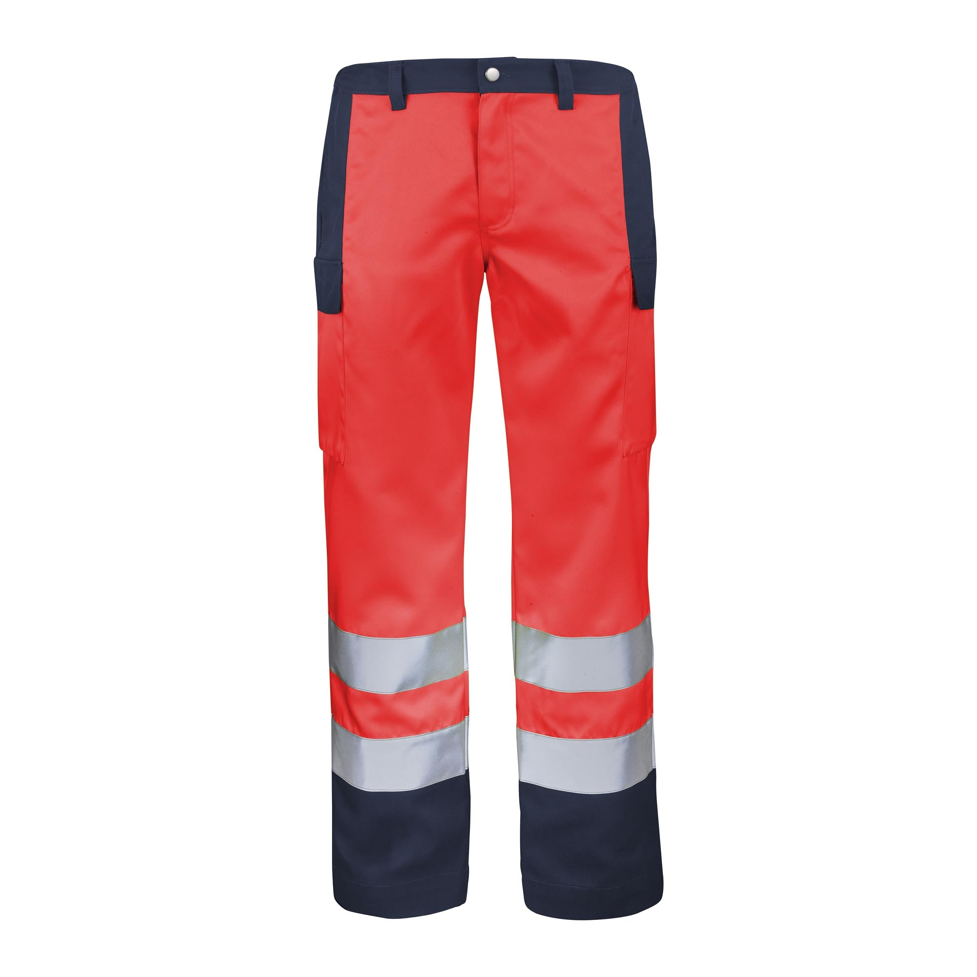 Pantalon FLUO BASE XP Orange Fluo / Bleu Bugatti Haute Visibilité de la marque Cepovett Safety - Photo 3/4