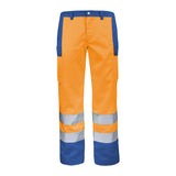 Pantalon FLUO BASE XP Orange Fluo / Bleu Bugatti Haute Visibilité de la marque Cepovett Safety - Photo 3/4