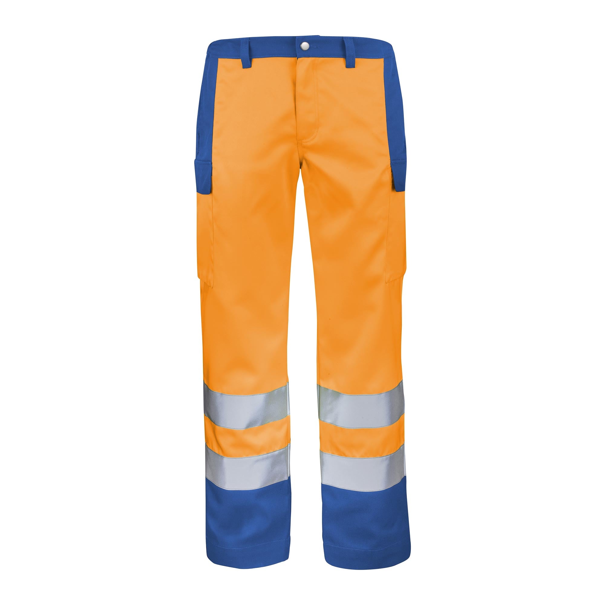 Pantalon FLUO BASE XP Orange Fluo / Bleu Bugatti Haute Visibilité de la marque Cepovett Safety - Photo 3/4