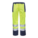Pantalon FLUO BASE XP Orange Fluo / Bleu Bugatti Haute Visibilité de la marque Cepovett Safety - Photo 3/4