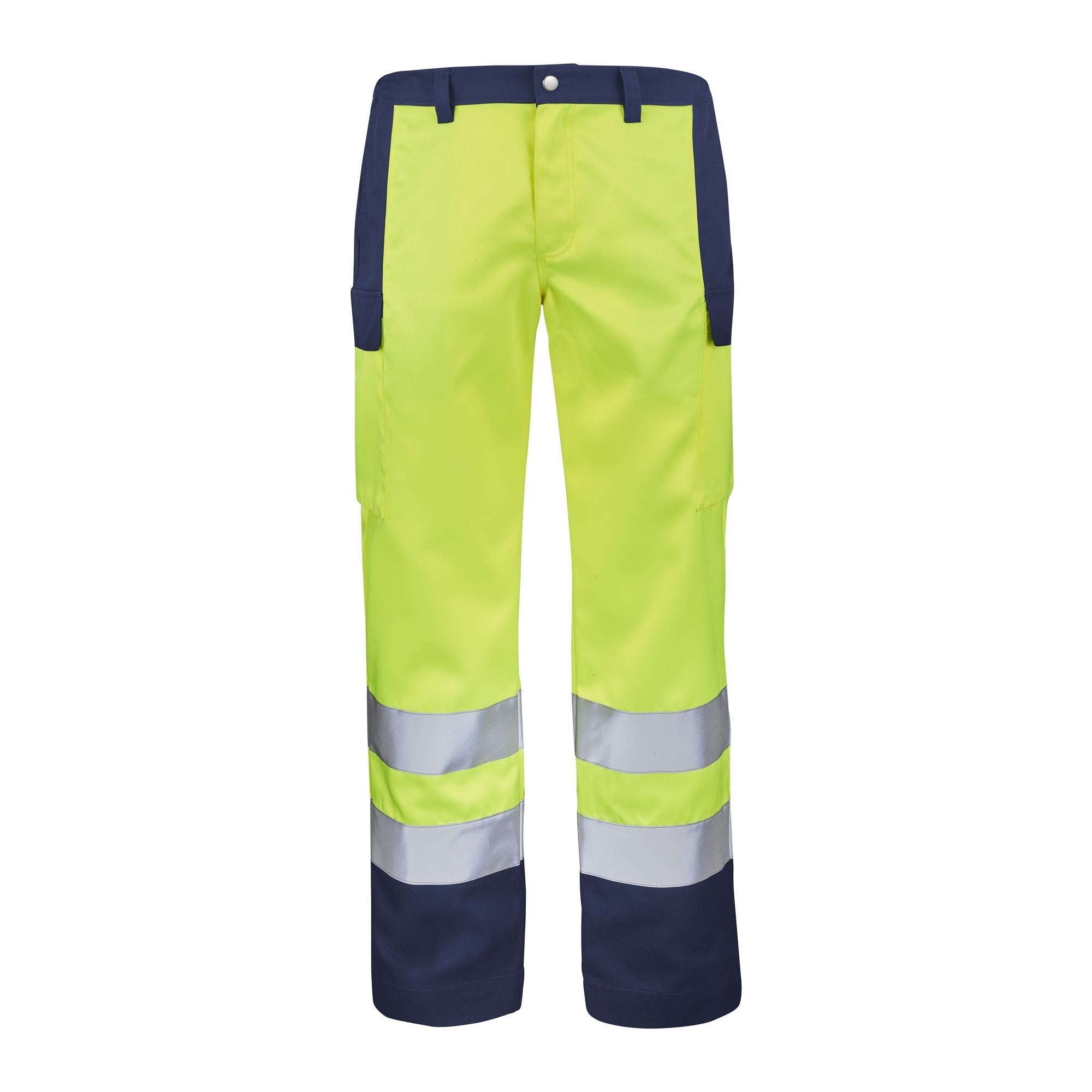 Pantalon FLUO BASE XP Orange Fluo / Bleu Bugatti Haute Visibilité de la marque Cepovett Safety - Photo 3/4