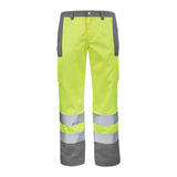Pantalon FLUO BASE XP Orange Fluo / Bleu Bugatti Haute Visibilité de la marque Cepovett Safety - Photo 3/4