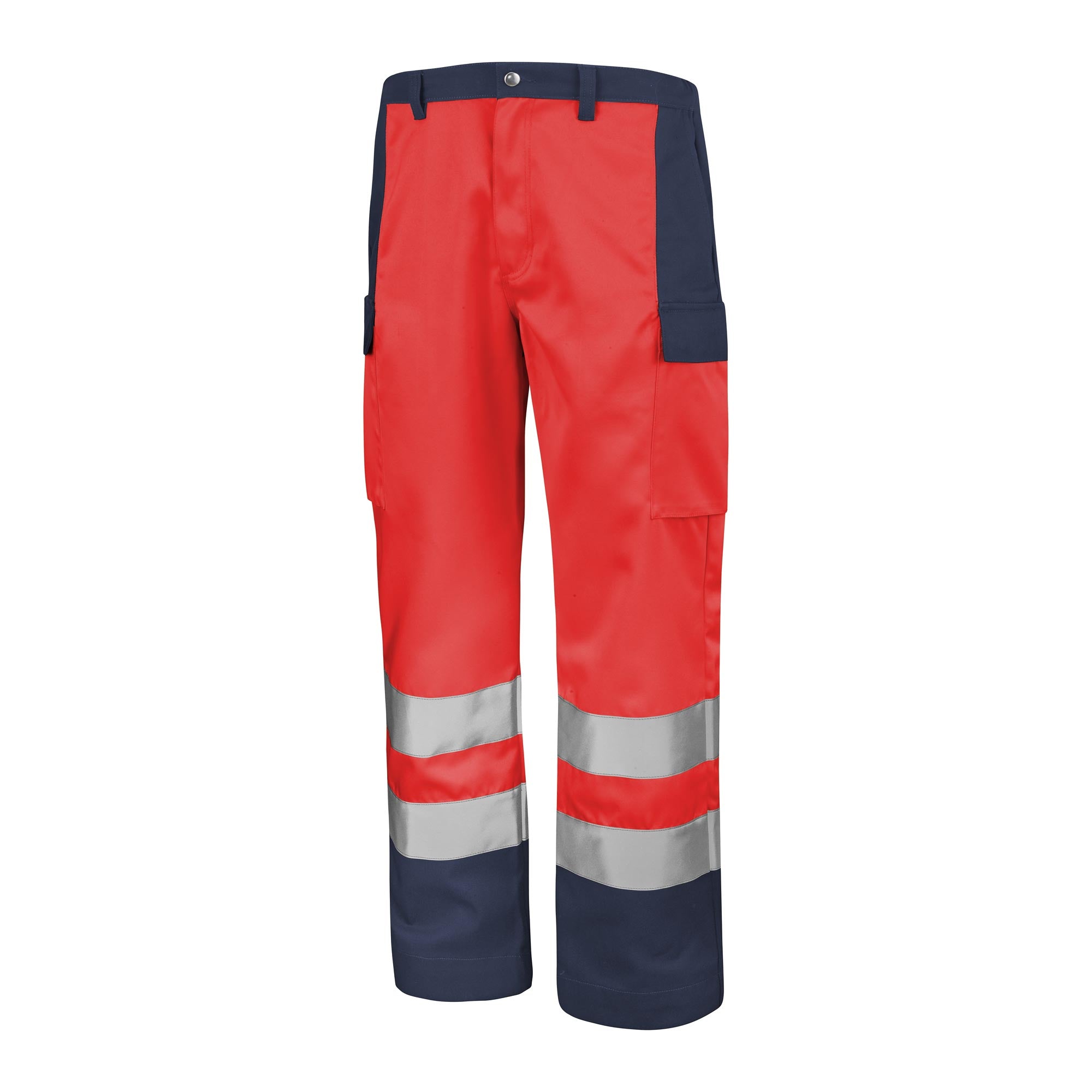 Pantalon FLUO BASE XP Orange Fluo / Bleu Bugatti Haute Visibilité de la marque Cepovett Safety - Photo 3/4