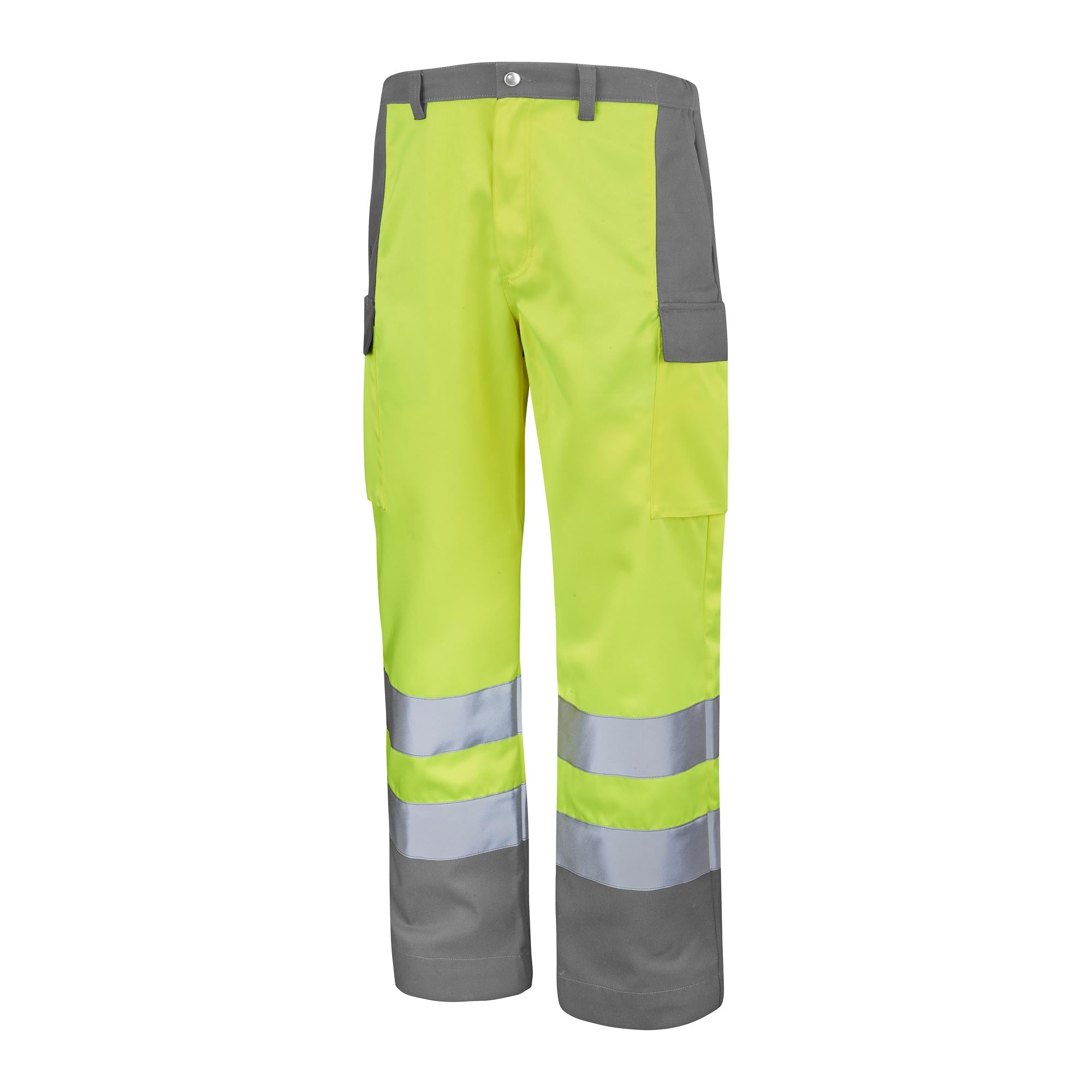 Pantalon FLUO BASE XP Orange Fluo / Bleu Bugatti Haute Visibilité de la marque Cepovett Safety - Photo 3/4