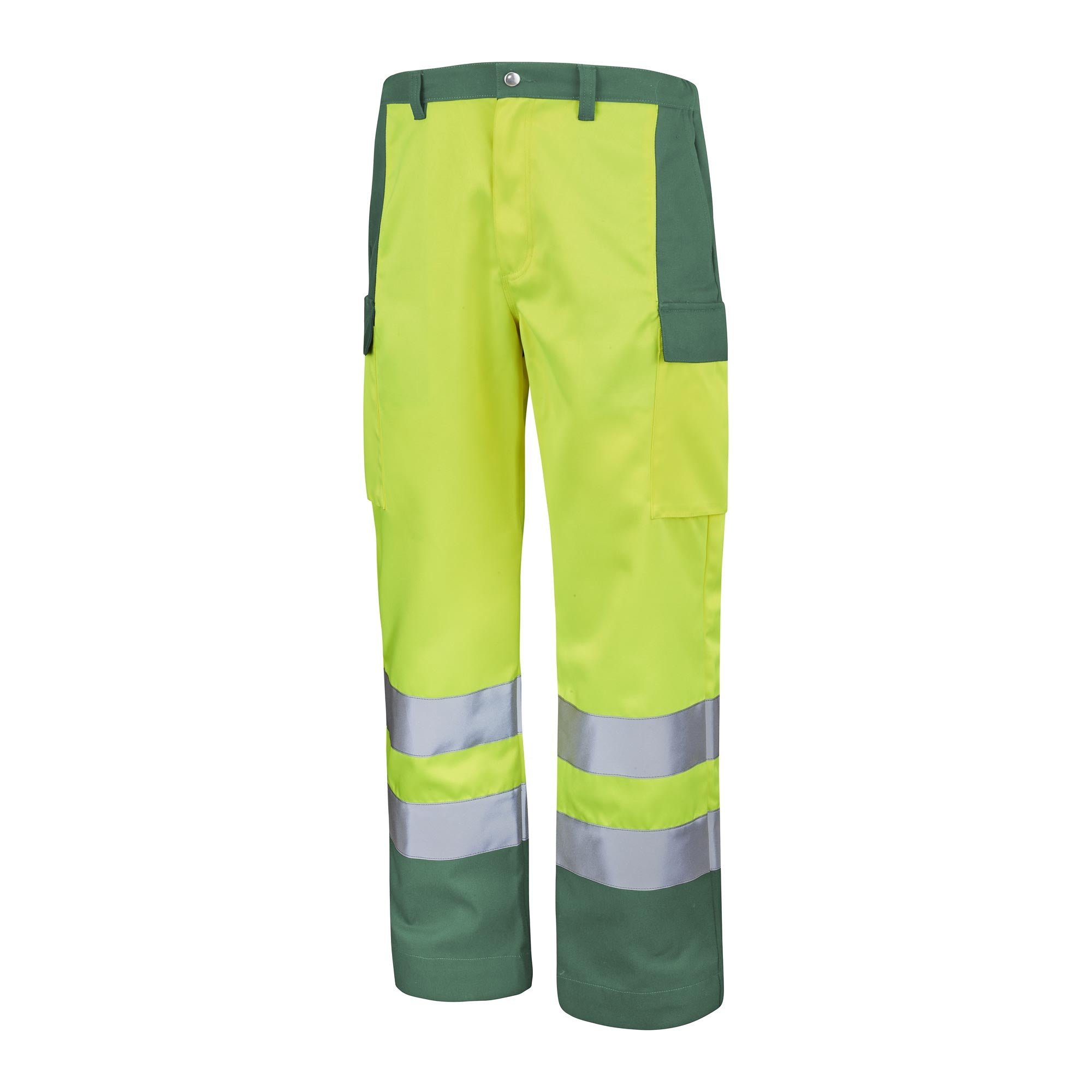 Pantalon FLUO BASE XP Orange Fluo / Bleu Bugatti Haute Visibilité de la marque Cepovett Safety - Photo 3/4