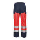 Pantalon FLUO BASE XP Orange Fluo / Bleu Bugatti Haute Visibilité de la marque Cepovett Safety - Photo 3/4