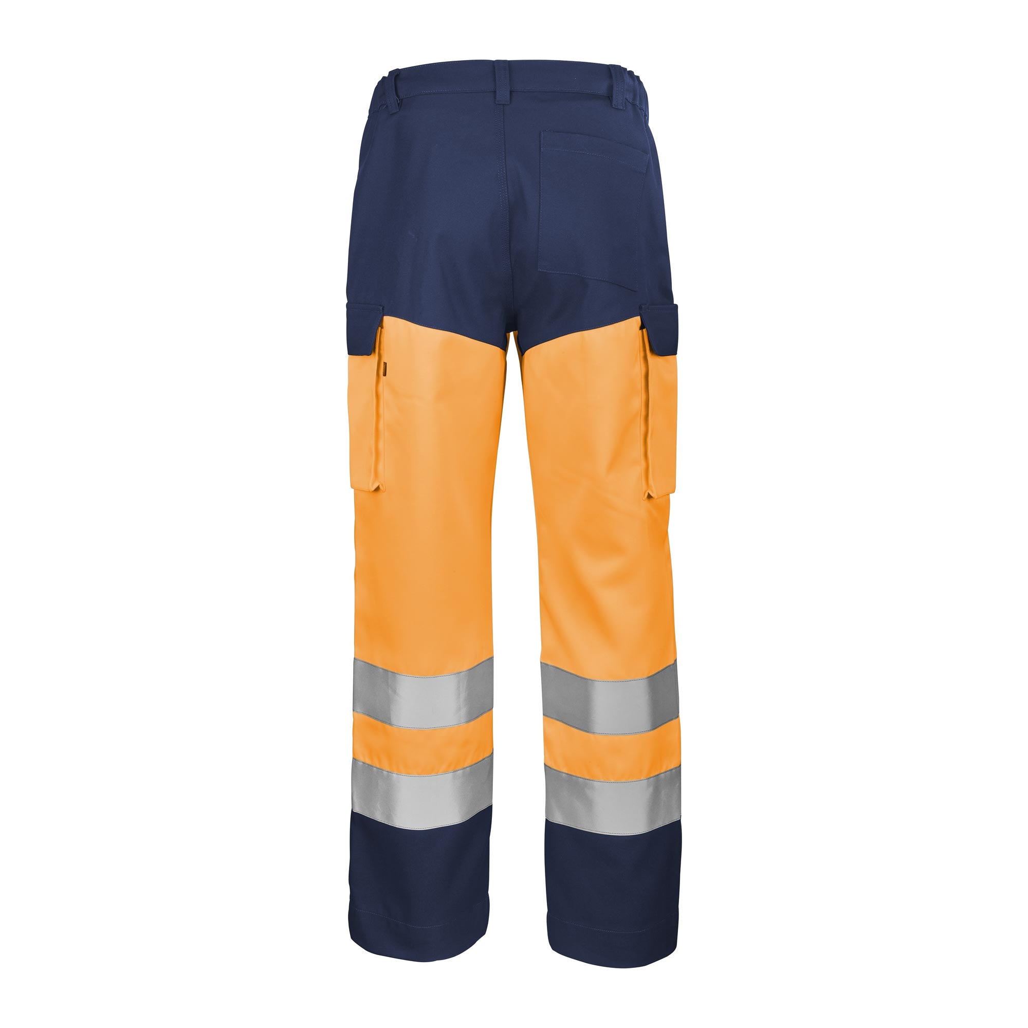 Pantalon FLUO BASE XP Orange Fluo / Bleu Bugatti Haute Visibilité de la marque Cepovett Safety - Photo 3/4