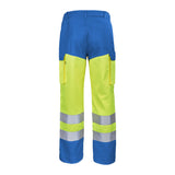 Pantalon FLUO BASE XP Orange Fluo / Bleu Bugatti Haute Visibilité de la marque Cepovett Safety - Photo 3/4