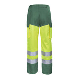 Pantalon FLUO BASE XP Orange Fluo / Bleu Bugatti Haute Visibilité de la marque Cepovett Safety - Photo 3/4