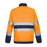 Blouson FLUO BASE XP Orange Fluo / Bleu Marine Haute Visibilité de la marque Cepovett Safety - Photo dos