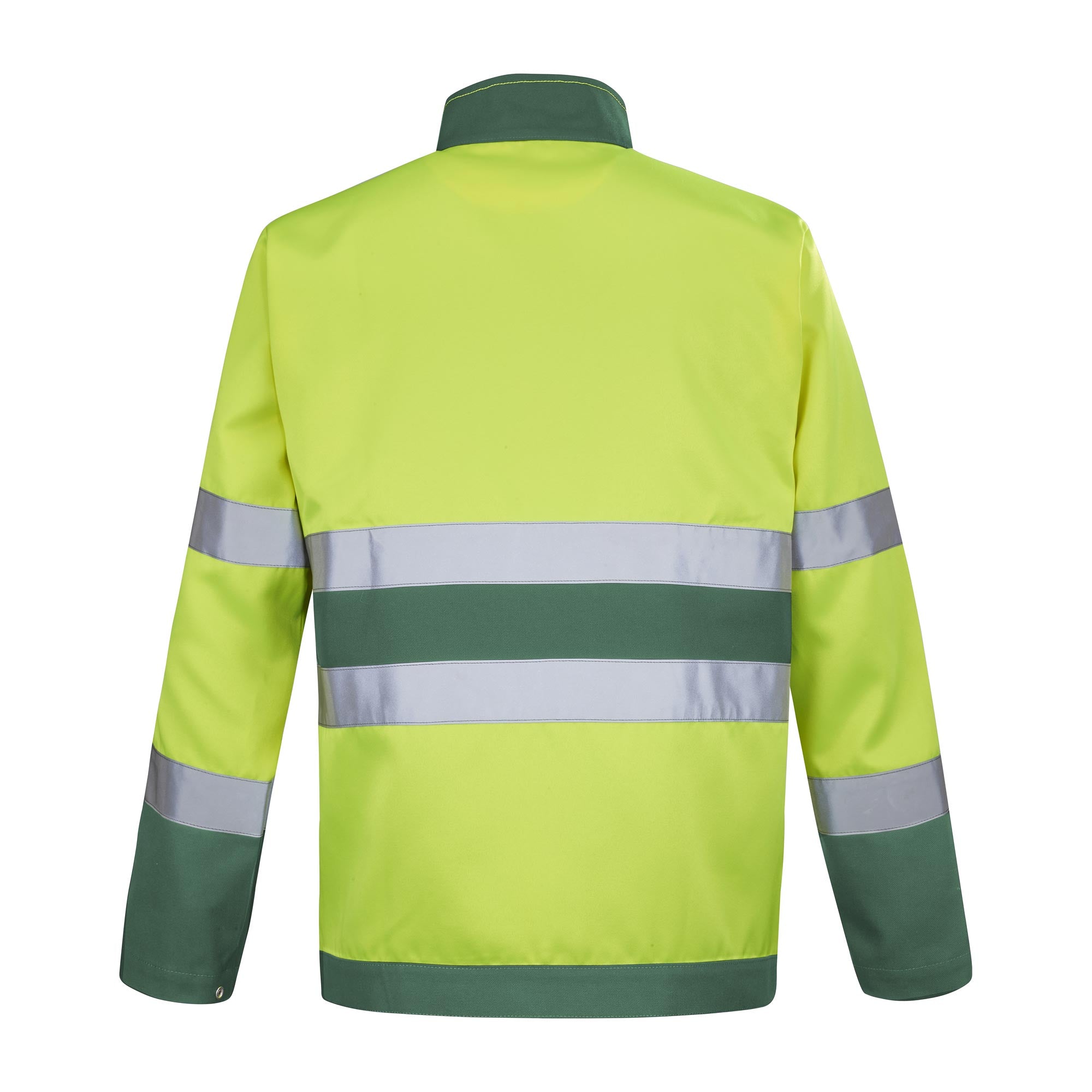 Blouson FLUO BASE XP Jaune Fluo / Vert Amazonie Haute Visibilité de la marque Cepovett Safety - Photo dos