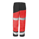 Pantalon FLUO SAFE XP Rouge Fluo / Gris Convoy Haute Visibilité de la marque Cepovett Safety - Photo face