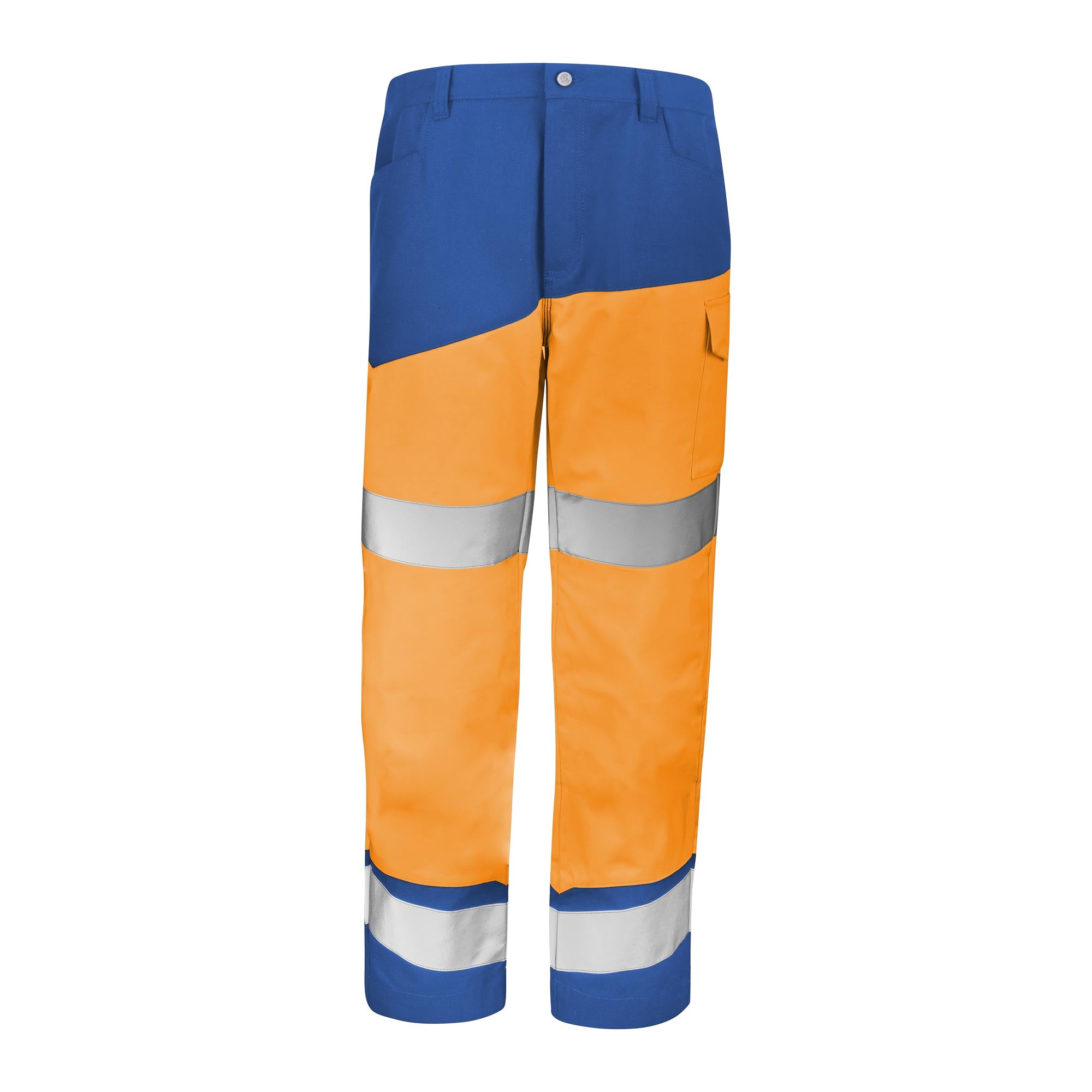 Pantalon FLUO SAFE XP Orange Fluo / Bleu Bugatti Haute Visibilité de la marque Cepovett Safety - Photo 3/4
