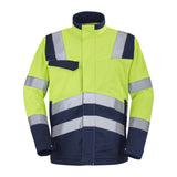 Blouson FLUO SAFE XP Jaune Fluo / Bleu Marine Haute Visibilité de la marque Cepovett Safety - Photo face