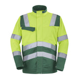 Blouson FLUO SAFE XP Jaune Fluo / Vert Amazonie Haute Visibilité de la marque Cepovett Safety - Photo face