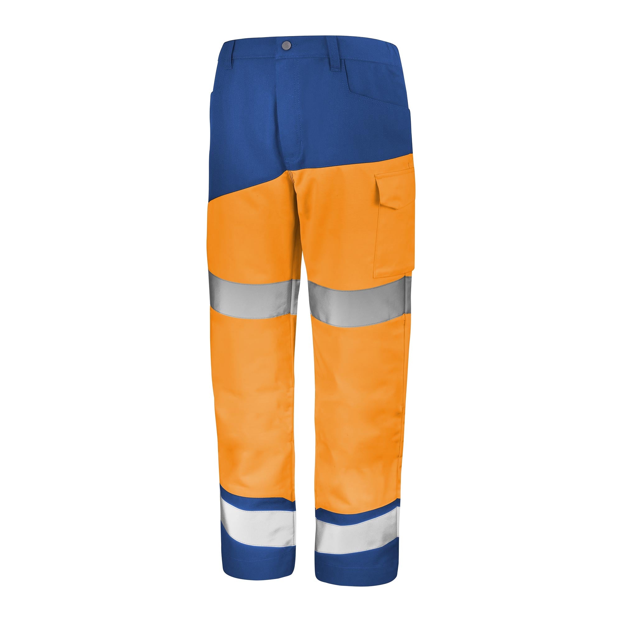 Pantalon FLUO SAFE XP Orange Fluo / Bleu Bugatti Haute Visibilité de la marque Cepovett Safety - Photo 3/4