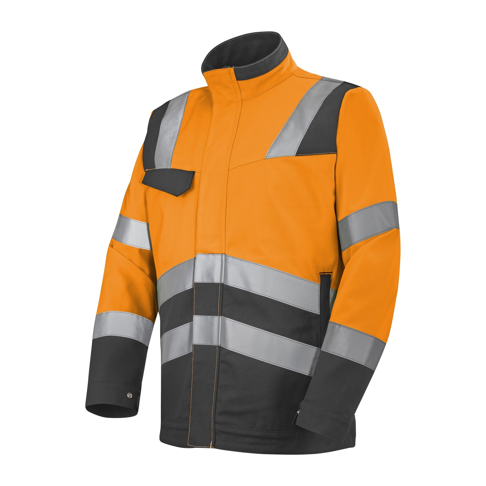 Blouson FLUO SAFE XP Orange Fluo / Gris Charcoal Haute Visibilité de la marque Cepovett Safety - Photo 3/4