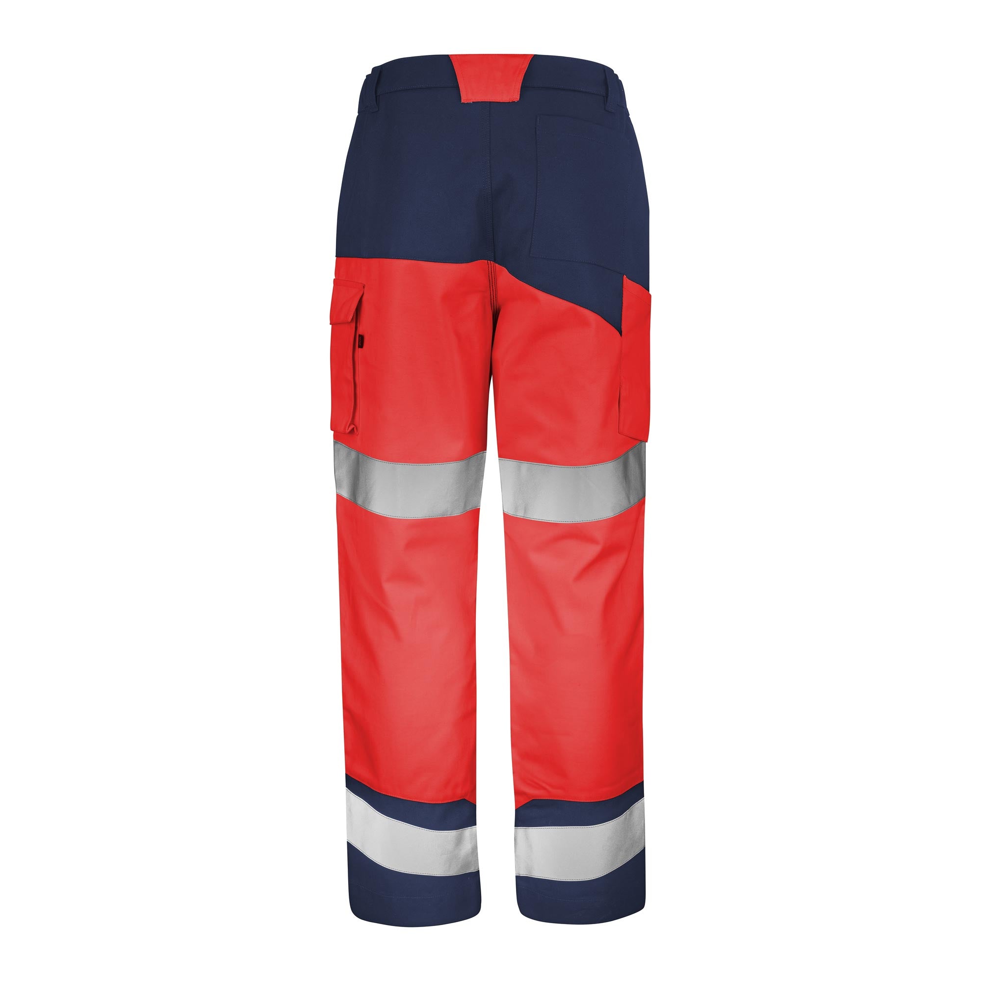 Pantalon FLUO SAFE XP Rouge Fluo / Bleu Marine Haute Visibilité de la marque Cepovett Safety - Photo dos