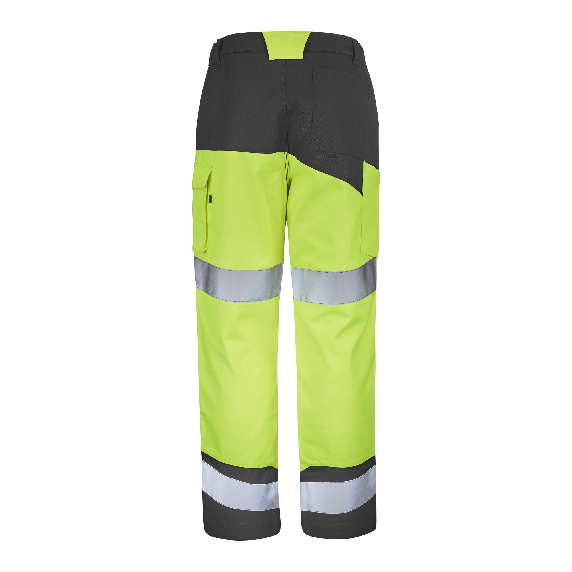 Pantalon FLUO SAFE XP Jaune Fluo / Gris Convoy Haute Visibilité de la marque Cepovett Safety - Photo dos