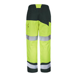 Pantalon poches genoux FLUO SAFE XP Jaune Fluo / Vert US Haute Visibilité de la marque Cepovett Safety - Photo dos