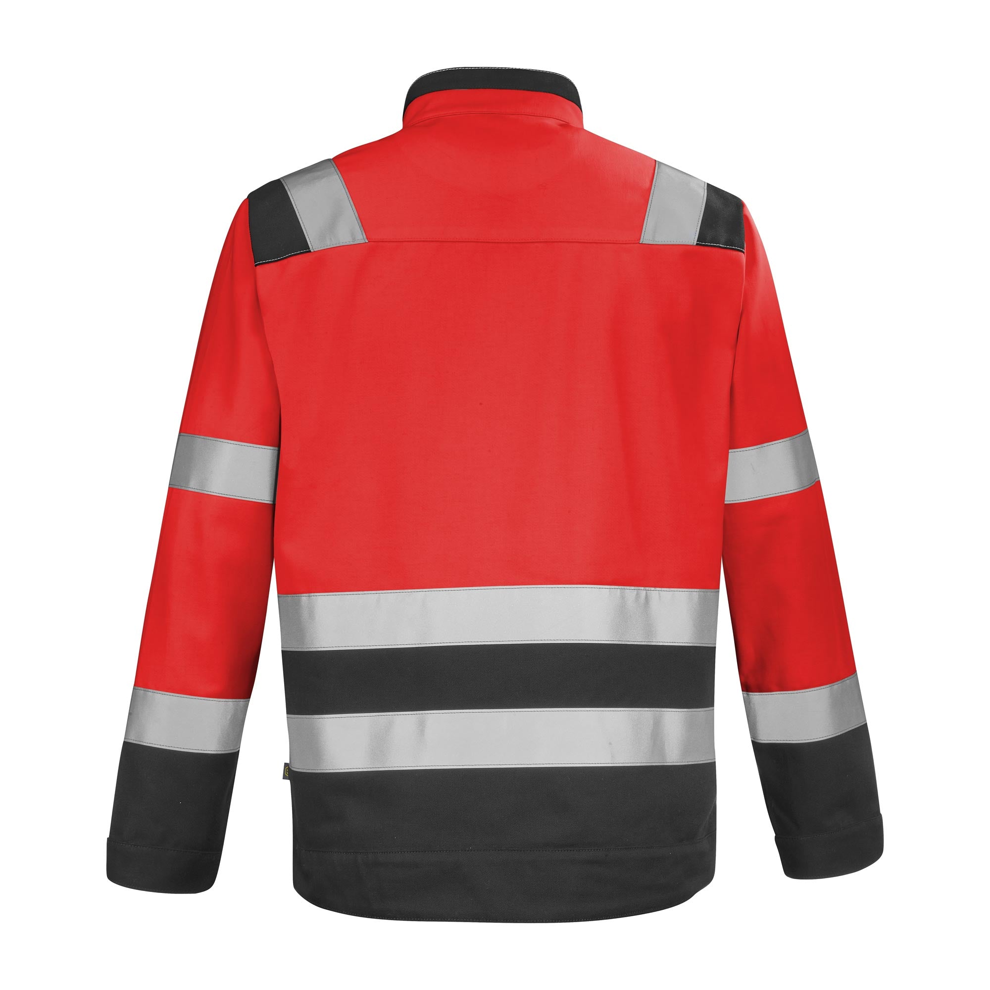 Blouson FLUO SAFE XP Rouge Fluo / Gris Convoy Haute Visibilité de la marque Cepovett Safety - Photo dos