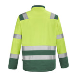 Blouson FLUO SAFE XP Jaune Fluo / Vert Amazonie Haute Visibilité de la marque Cepovett Safety - Photo dos