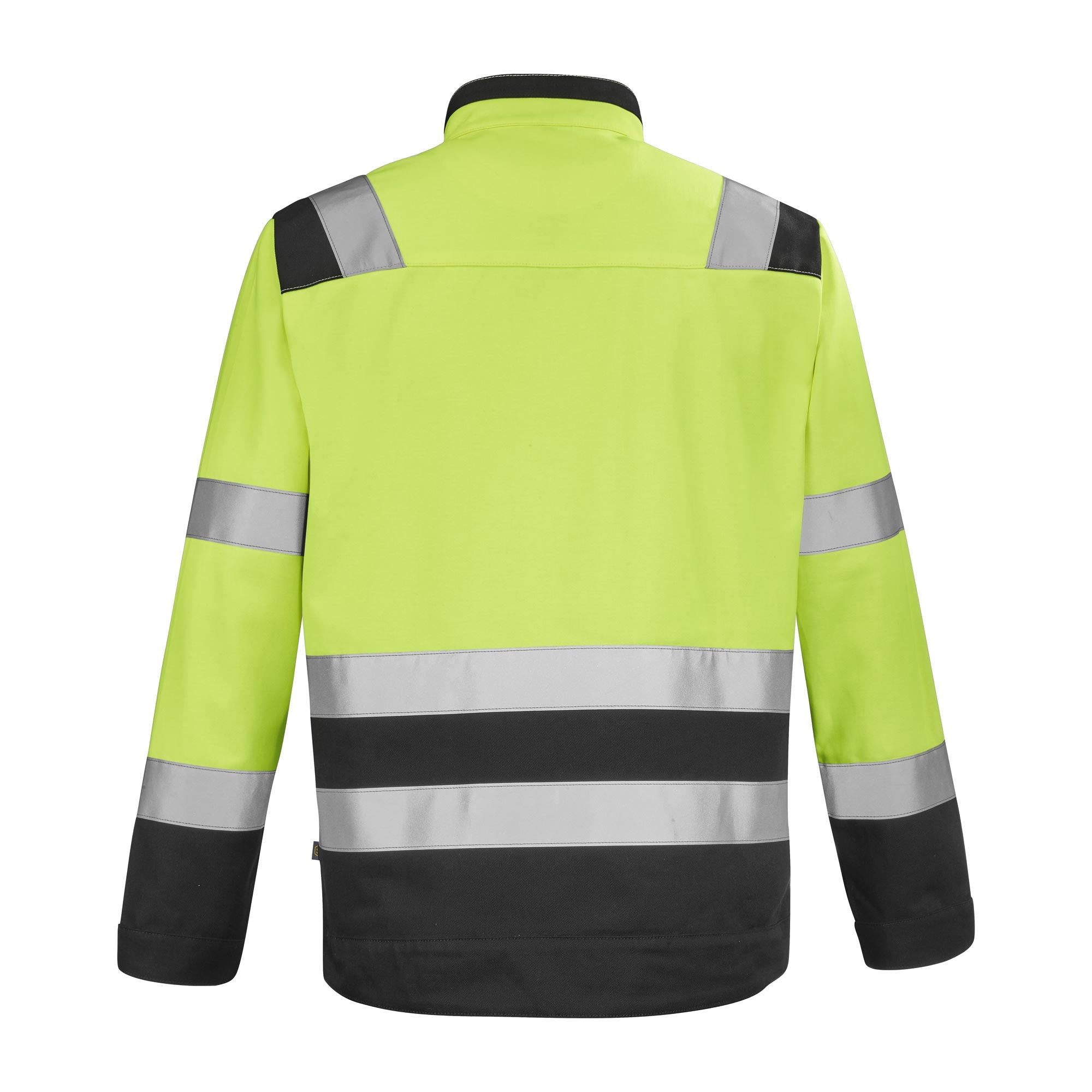 Blouson FLUO SAFE XP Jaune Fluo / Gris Convoy Haute Visibilité de la marque Cepovett Safety - Photo dos