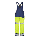 Cotte à bretelles FLUO SAFE XP Jaune Fluo / Bleu Marine Haute Visibilité de la marque Cepovett Safety - Photo dos