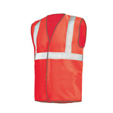 Gilet baudrier FLUO SAFE Rouge Fluo Haute Visibilité de la marque Cepovett Safety - Photo 3/4
