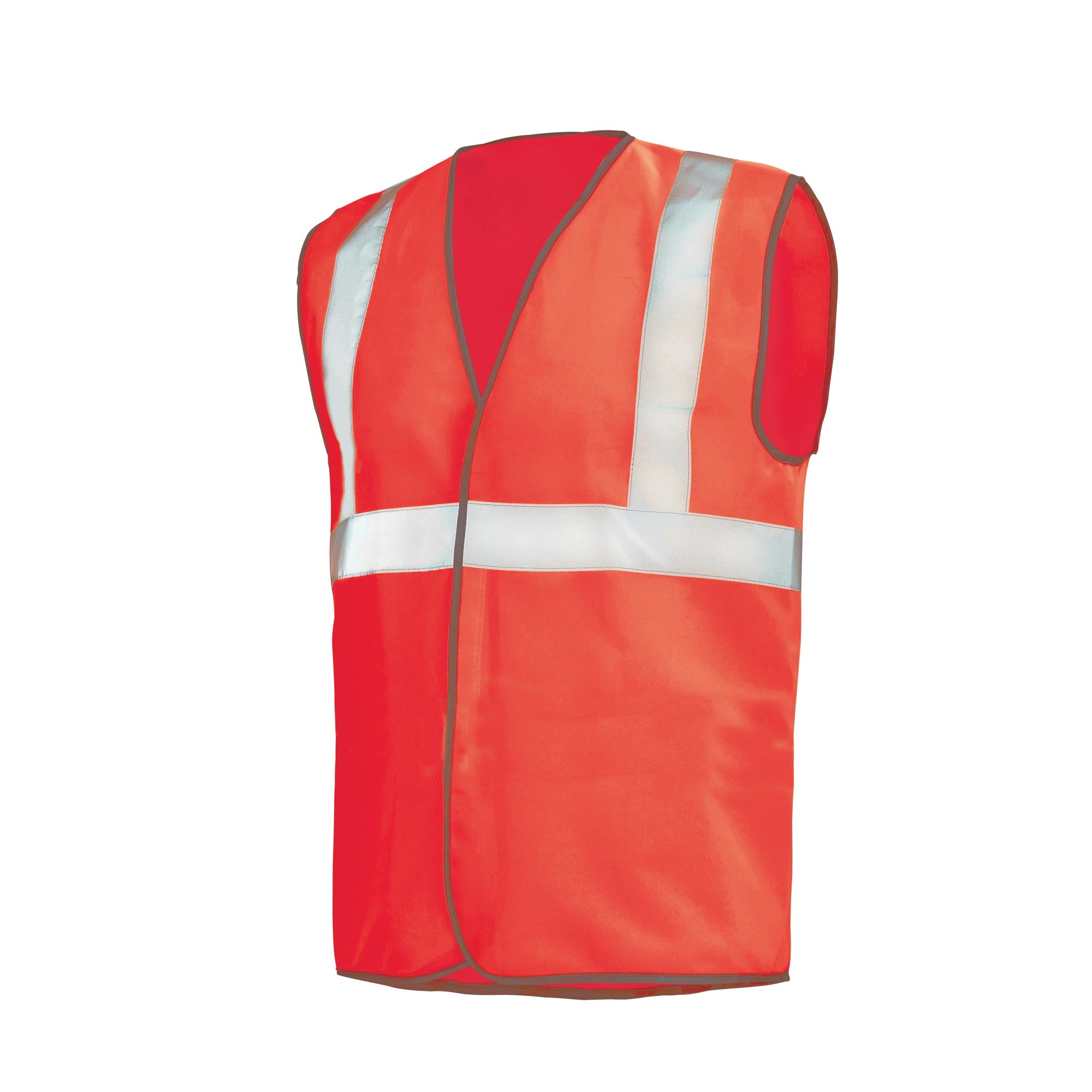 Gilet baudrier FLUO SAFE Rouge Fluo Haute Visibilité de la marque Cepovett Safety - Photo 3/4