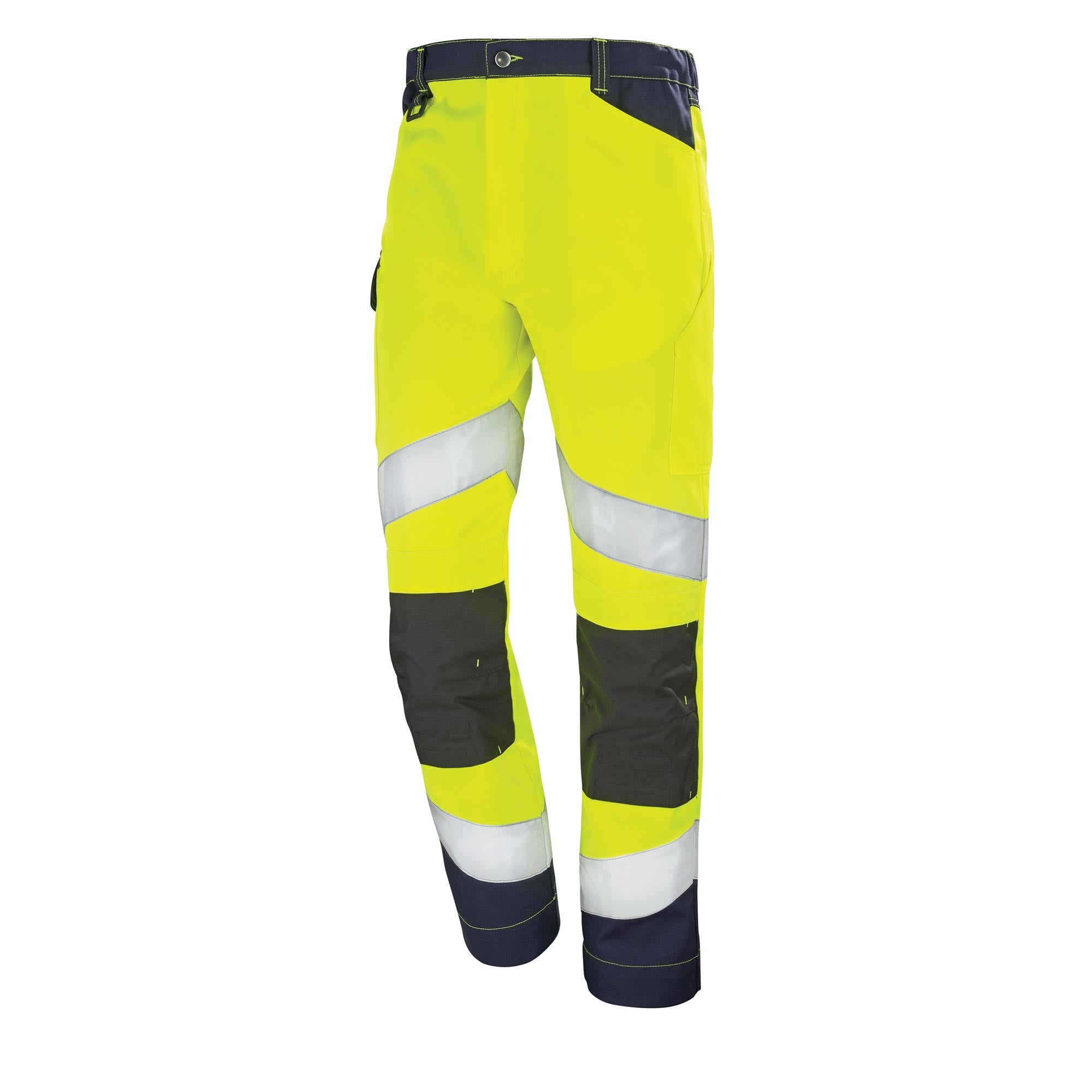 Pantalon FLUO TECH Jaune Fluo / Vert Amazonie Haute Visibilité de la marque Cepovett Safety - Photo 3/4