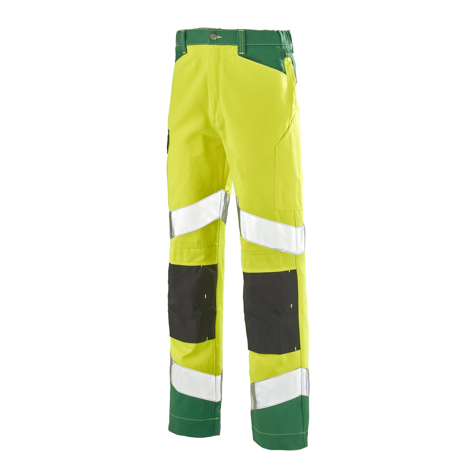 Pantalon FLUO TECH Jaune Fluo / Vert Amazonie Haute Visibilité de la marque Cepovett Safety - Photo 3/4