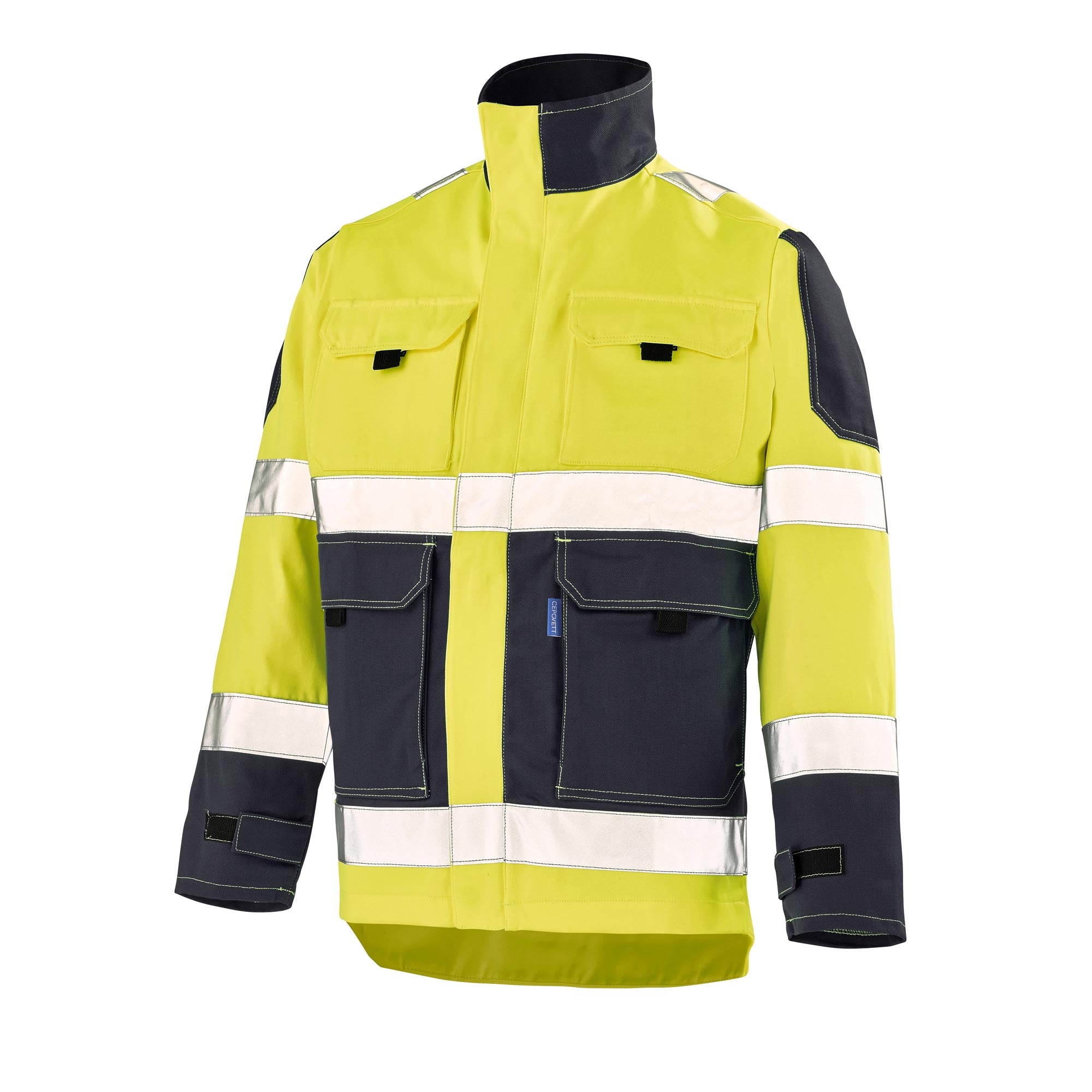 Blouson FLUO TECH Jaune Fluo / Vert Amazonie Haute Visibilité de la marque Cepovett Safety - Photo 3/4
