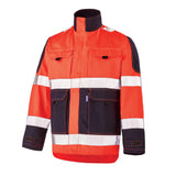 Blouson FLUO TECH Rouge Fluo / Dark Blue Haute Visibilité de la marque Cepovett Safety - Photo 3/4