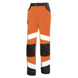 Pantalon femme FLUO TECH Rouge Fluo / Dark Blue Haute Visibilité de la marque Cepovett Safety - Photo 3/4