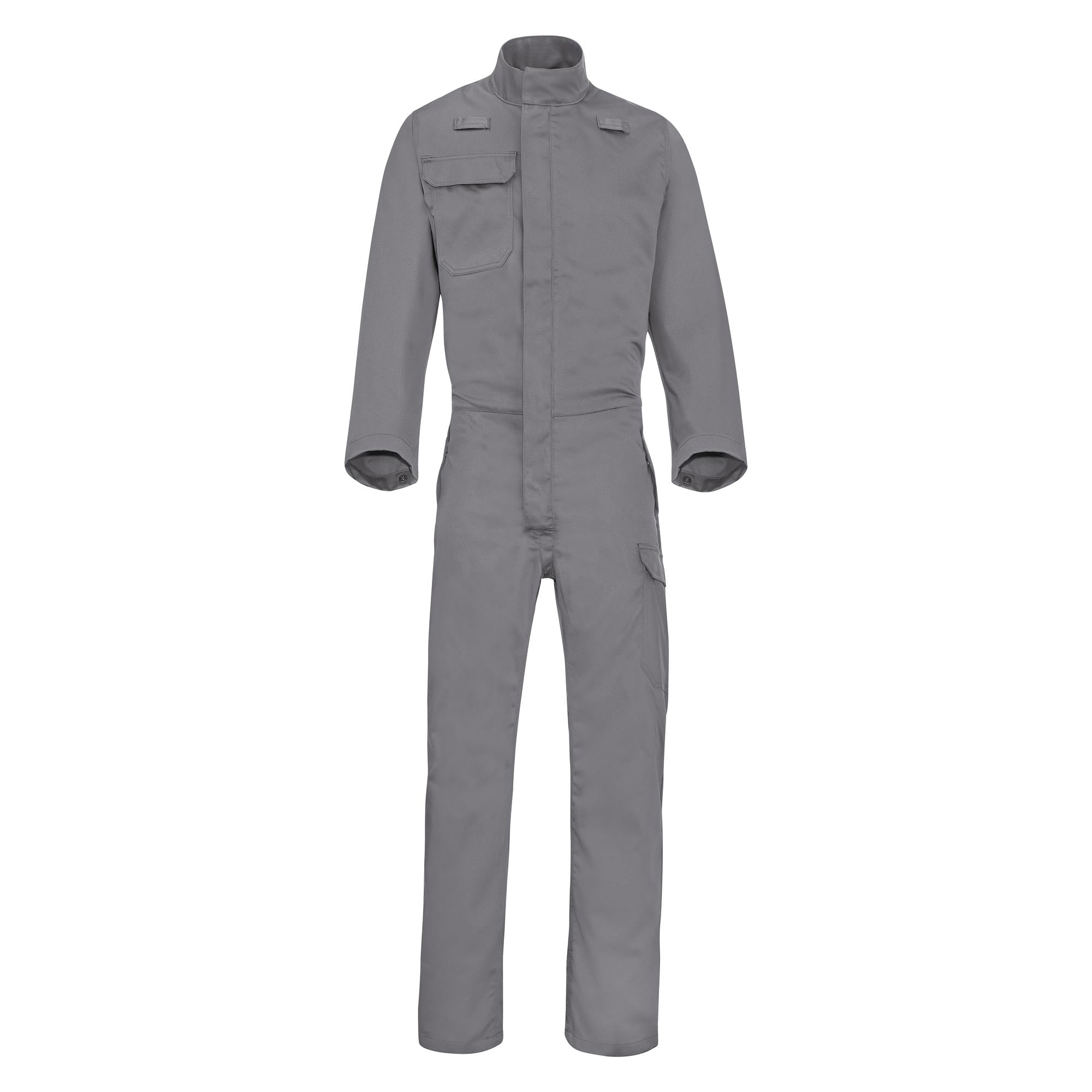 Combinaison homme FR Gris Acier Chaleur et Flammes de la marque Cepovett Safety - Photo face