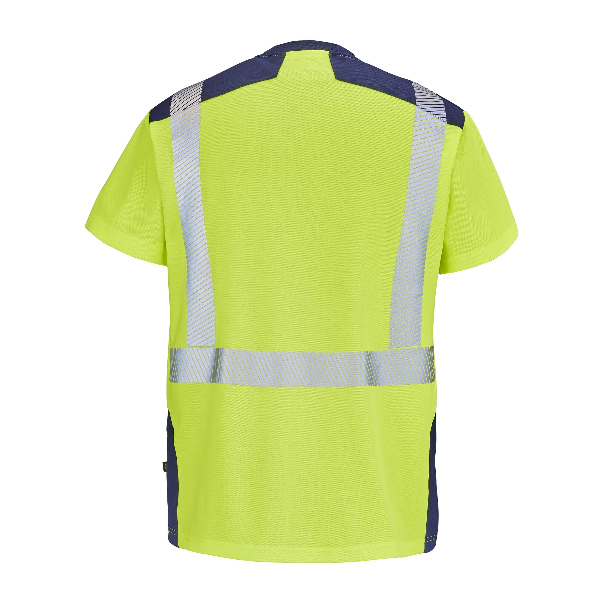 Tee-shirt GHARBI Orange Fluo / Bleu Marine Haute Visibilité de la marque Cepovett Safety - Photo 3/4