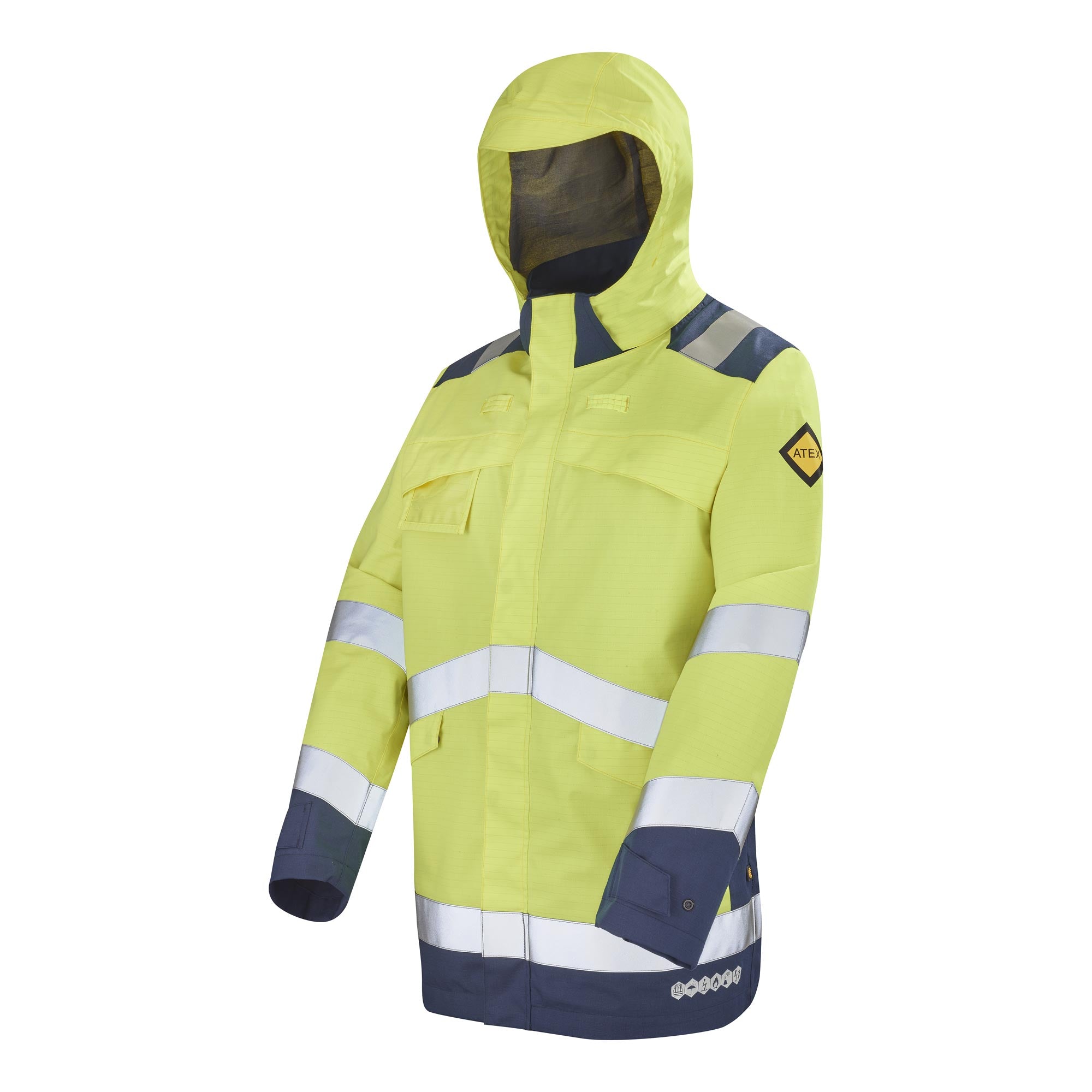 Parka IONE Orange Fluo / Navy Multirisques de la marque Cepovett Safety - Photo 3/4