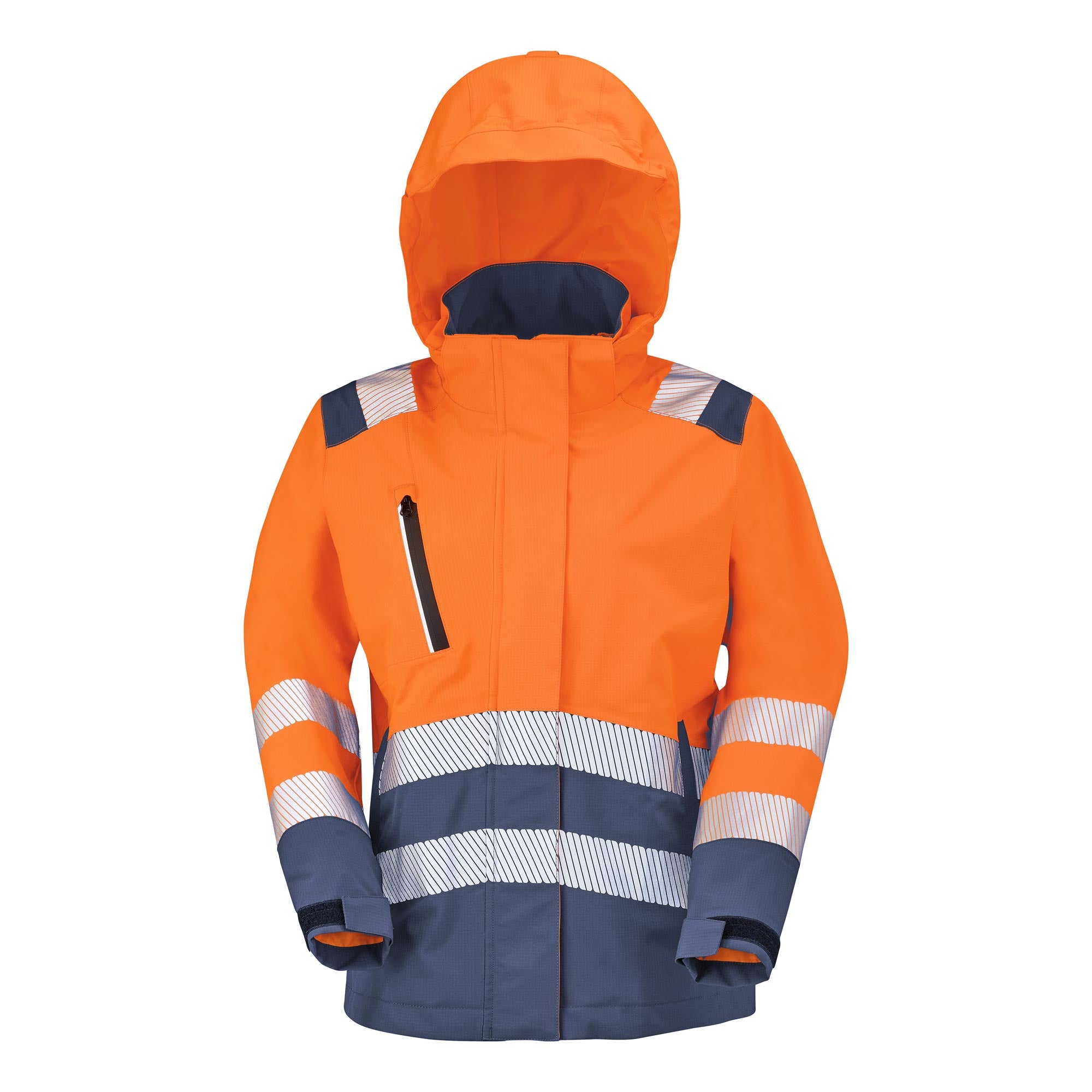 Parka IRMA Jaune Fluo / Bleu Marine Haute Visibilité de la marque Cepovett Safety - Photo 3/4
