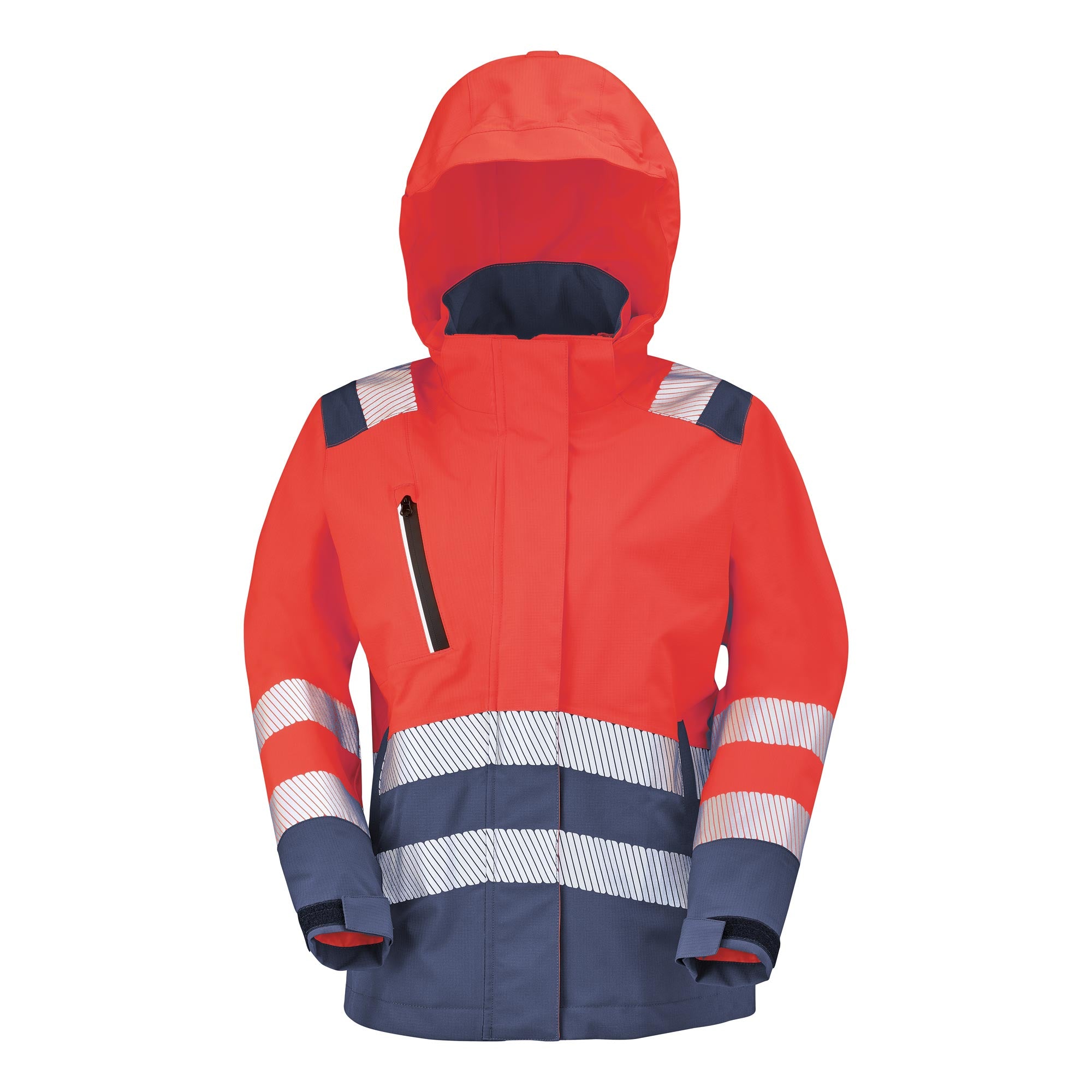 Parka IRMA Jaune Fluo / Bleu Marine Haute Visibilité de la marque Cepovett Safety - Photo 3/4