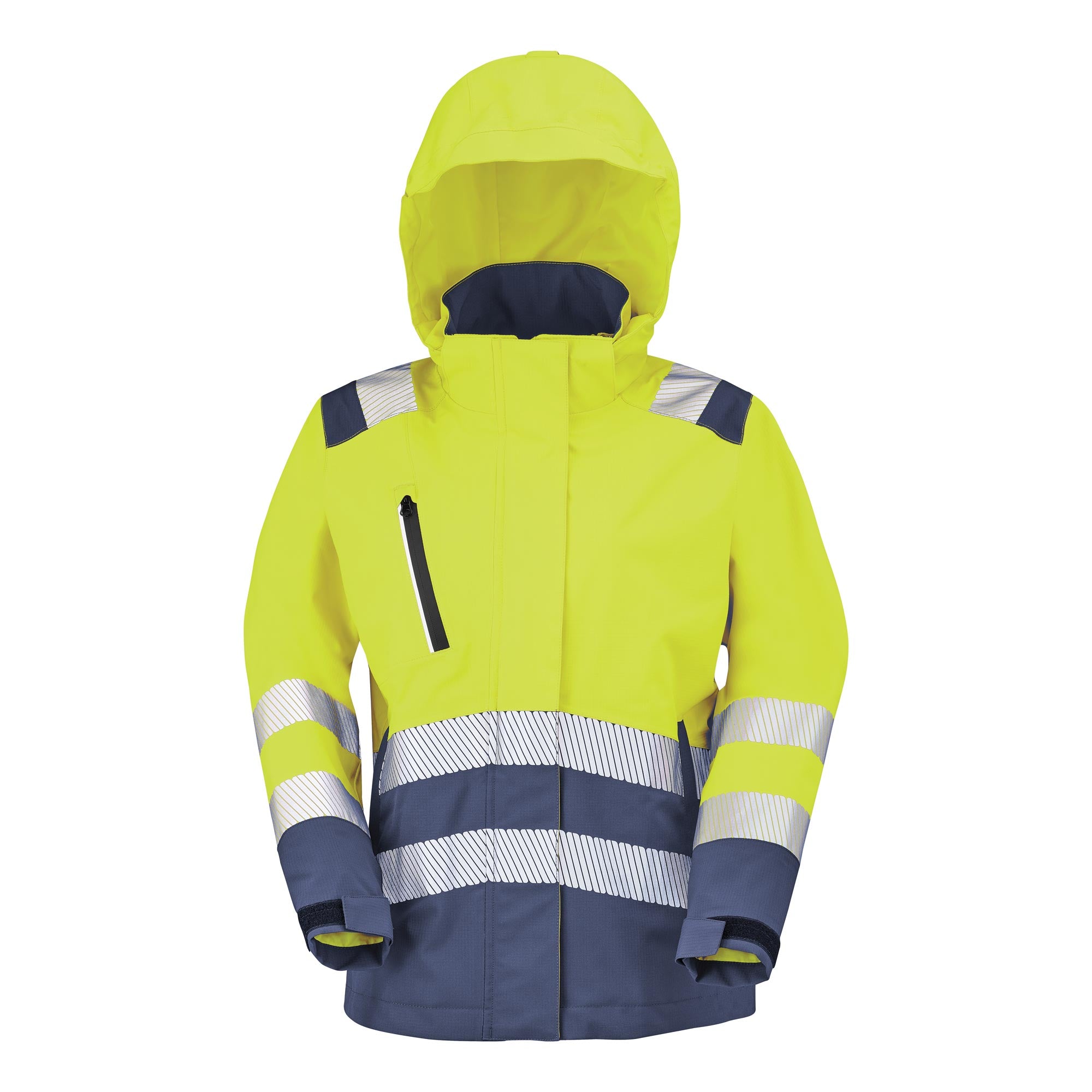 Parka IRMA Jaune Fluo / Bleu Marine Haute Visibilité de la marque Cepovett Safety - Photo 3/4