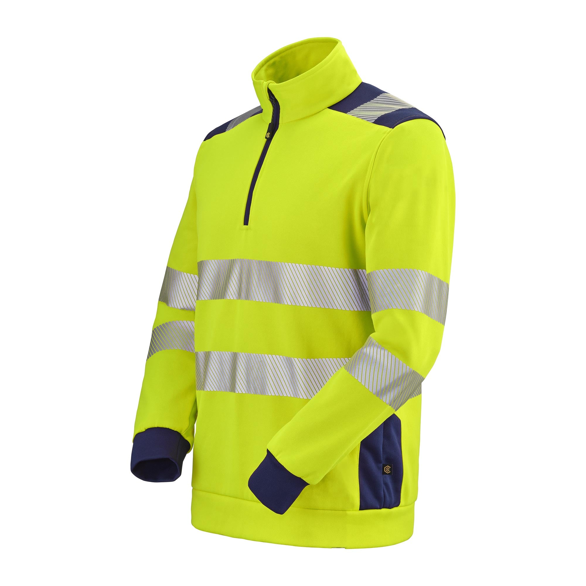 Sweat JACKHAMMER Orange Fluo / Bleu Marine Haute Visibilité de la marque Cepovett Safety - Photo 3/4