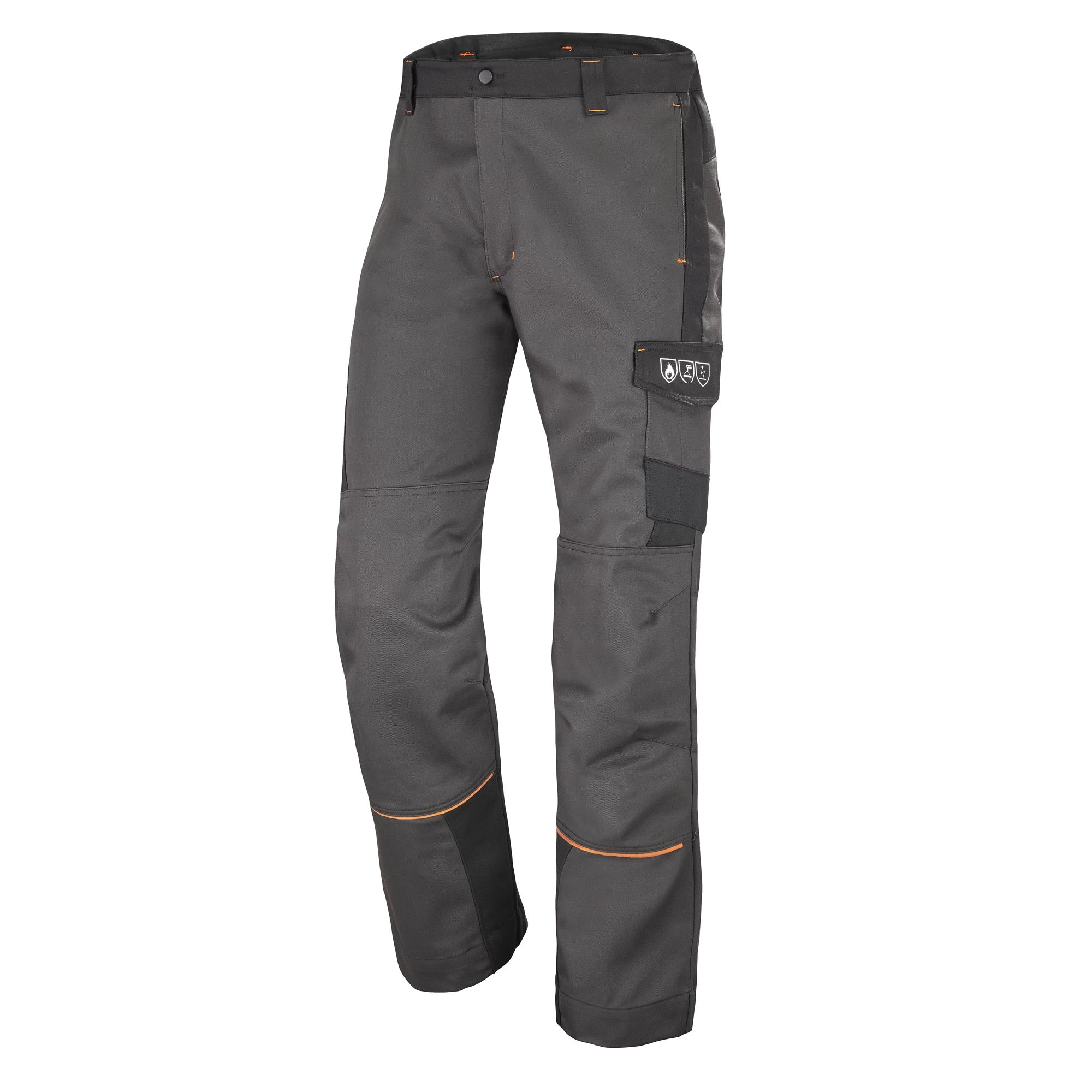Pantalon KONEKT 2 Gris Charcoal / Noir Chaleur et Flammes de la marque Cepovett Safety - Photo 3/4