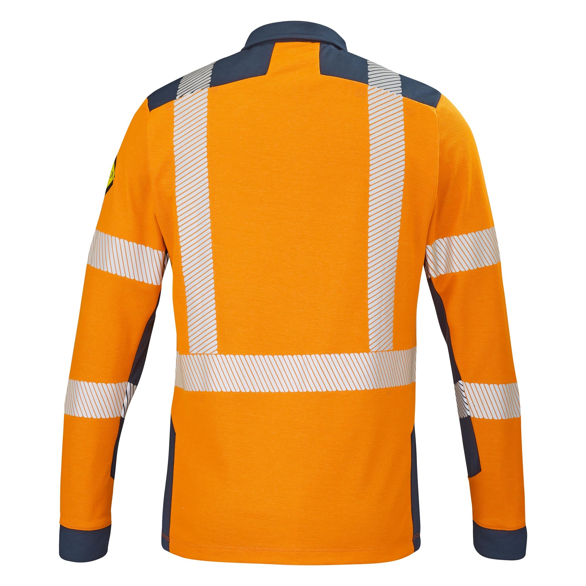 Polo LAPILLI Orange Fluo / Bleu Marine Multirisques de la marque Cepovett Safety - Photo 3/4