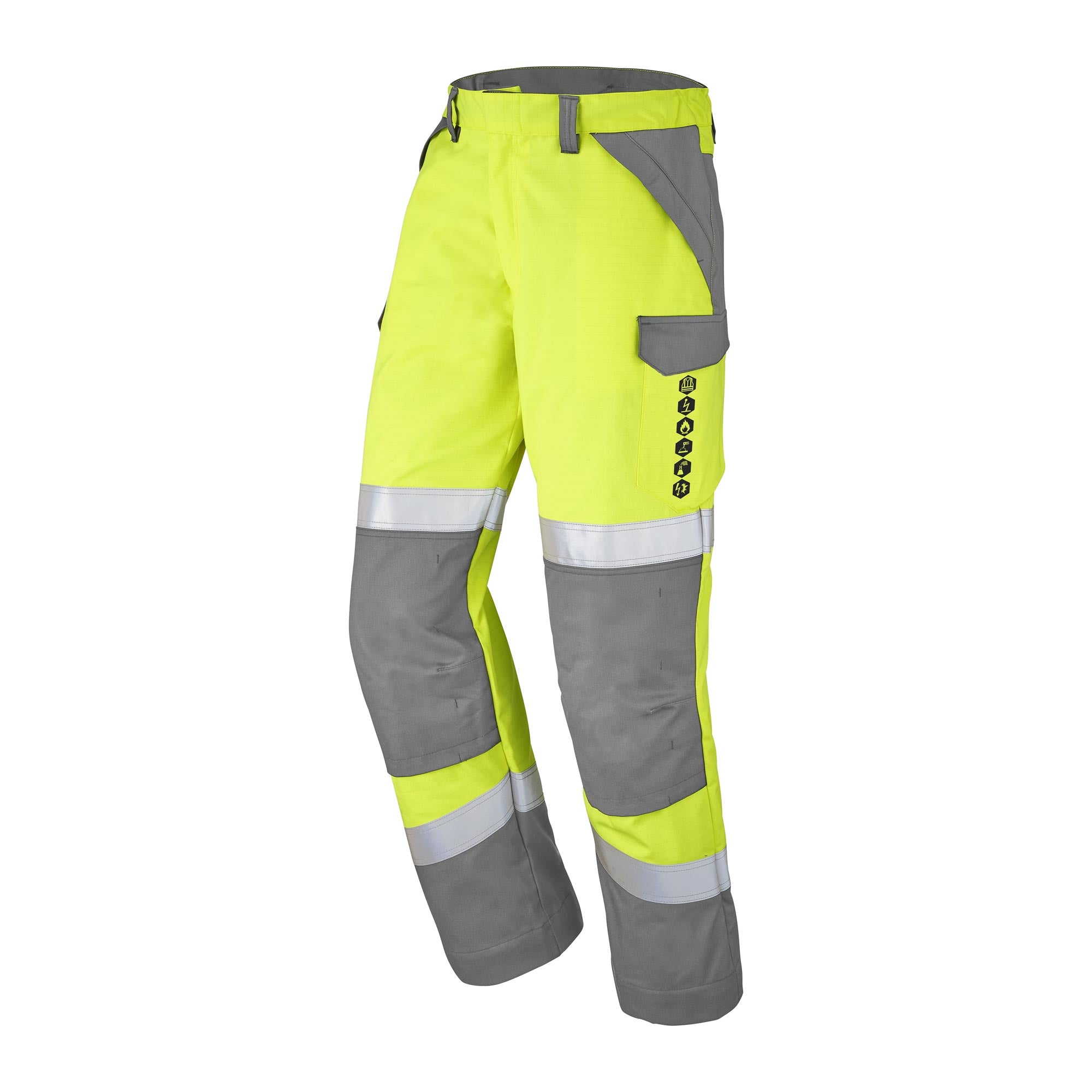 Pantalon LINZOR Jaune Fluo / Gris Acier Multirisques de la marque Cepovett Safety - Photo 3/4
