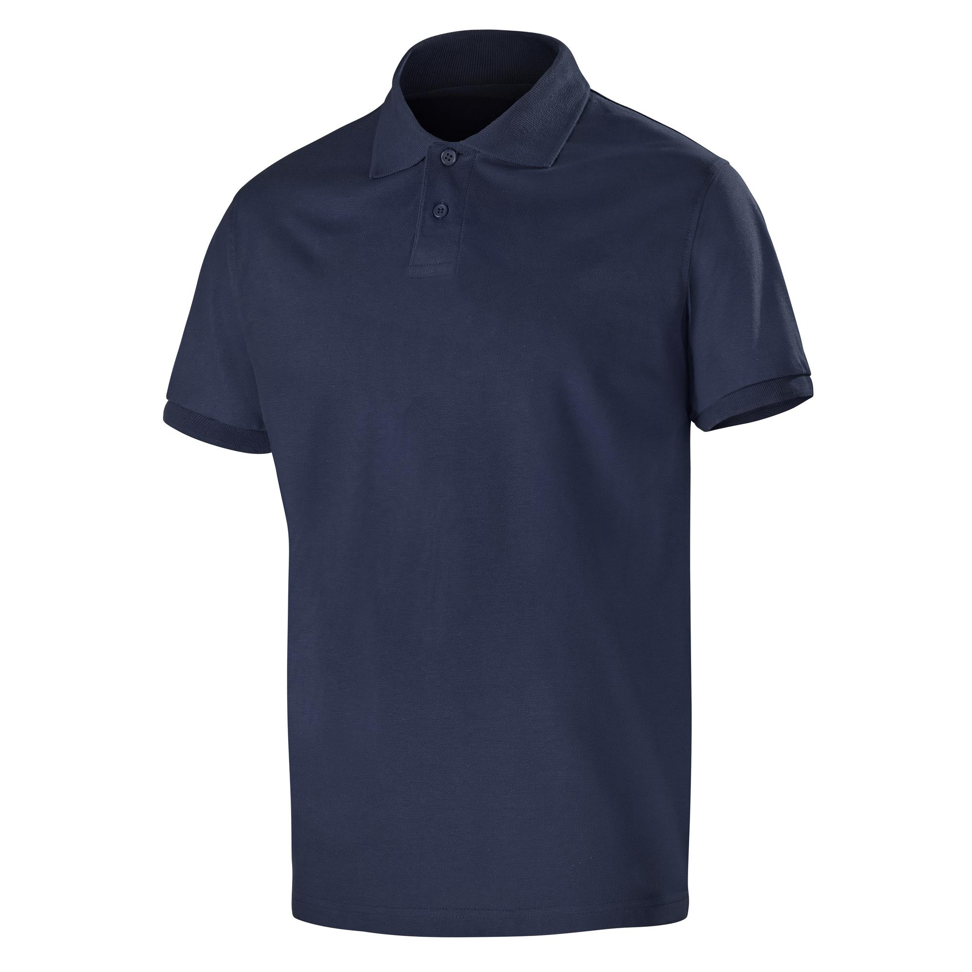 Polo MAILLE BIO EQUITABLE Bleu Marine Artisan BTP de la marque Cepovett Safety - Photo 3/4