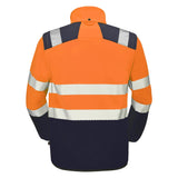 Blouson MORVAN Jaune Fluo / Bleu Marine Haute Visibilité de la marque Cepovett Safety - Photo face