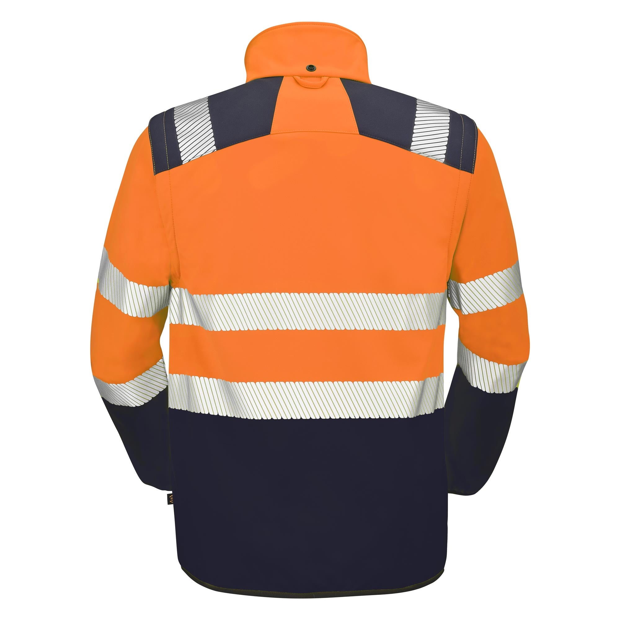 Blouson MORVAN Jaune Fluo / Bleu Marine Haute Visibilité de la marque Cepovett Safety - Photo face