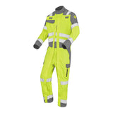 Combinaison 2 zip NEVADO Jaune Fluo / Gris Acier Multirisques de la marque Cepovett Safety - Photo 3/4